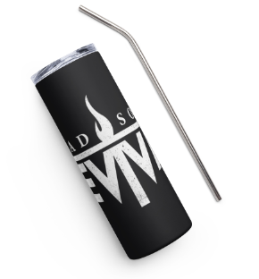 Dead Soul Revival Stainless steel tumbler with logo