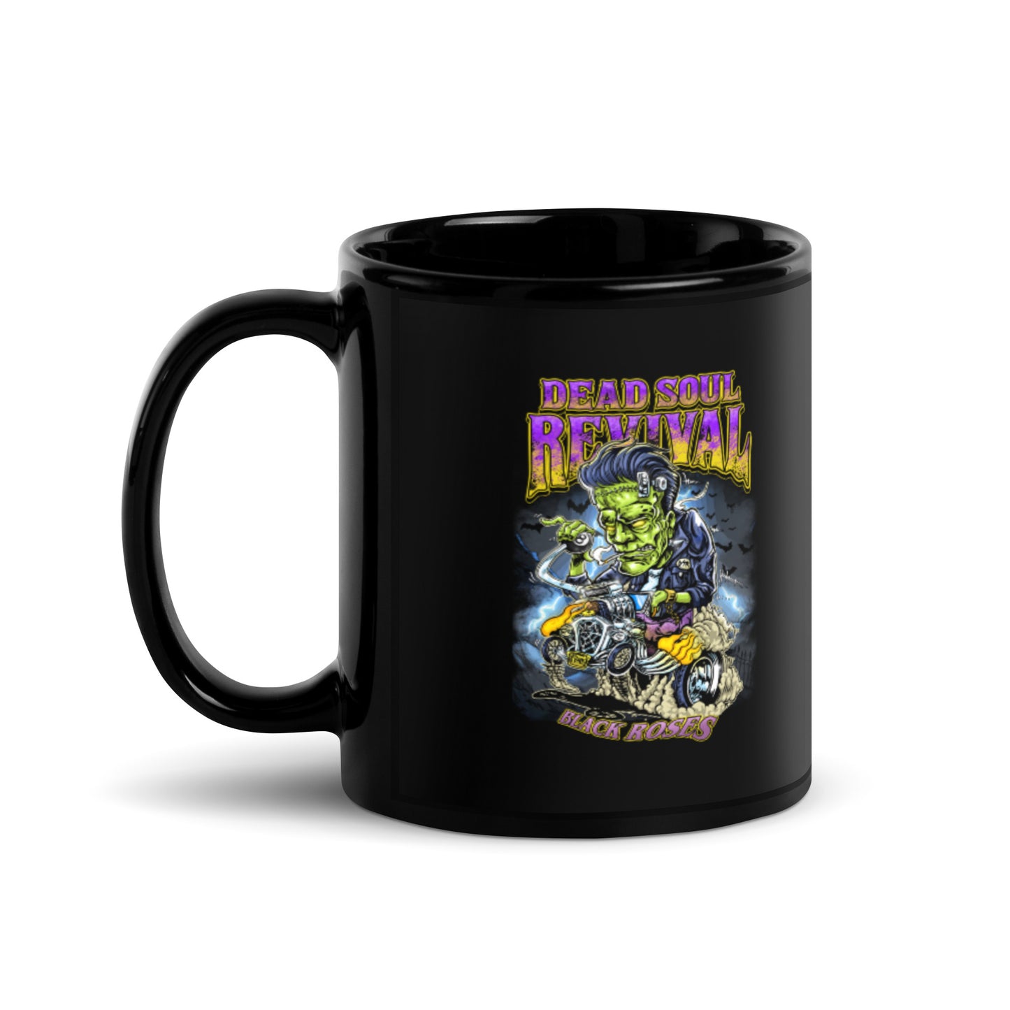 DSR Moto Frank Black Glossy Mug