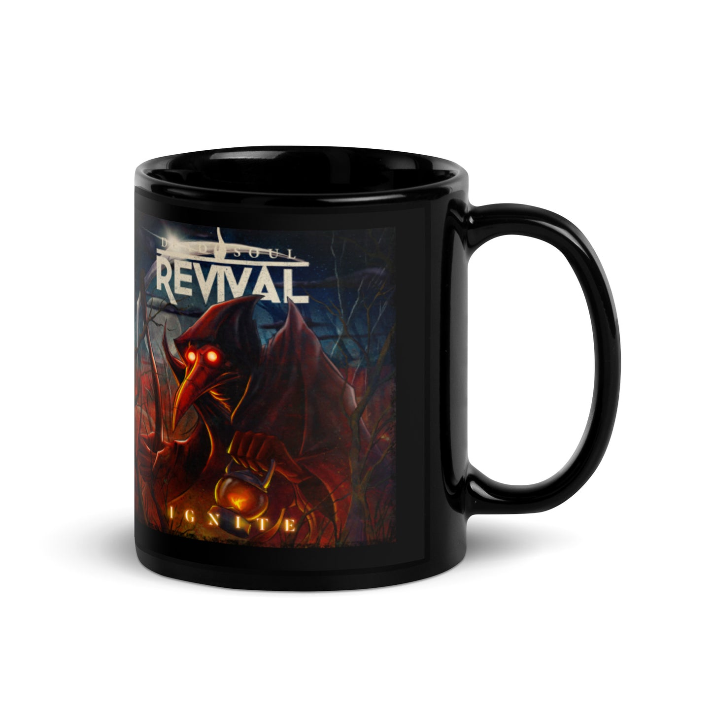 Ignite Black Glossy Mug