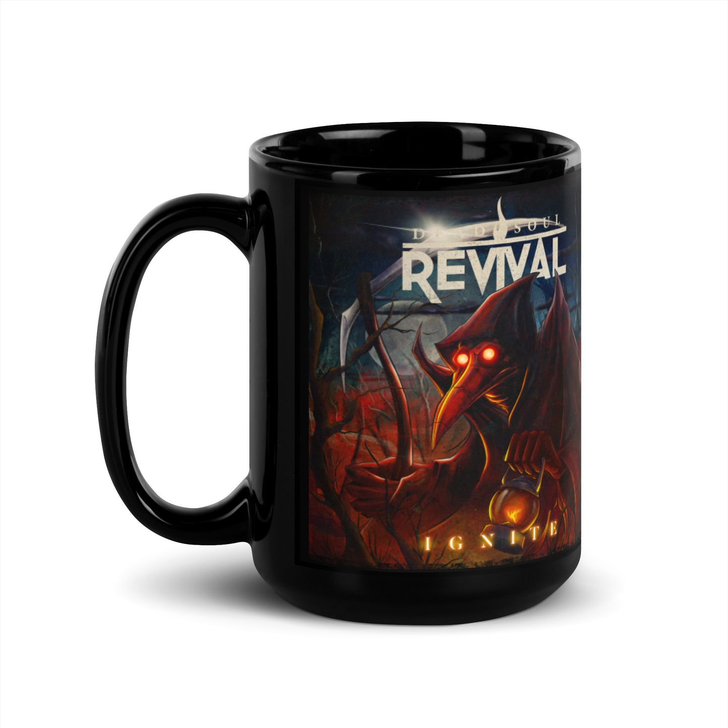 Ignite Black Glossy Mug