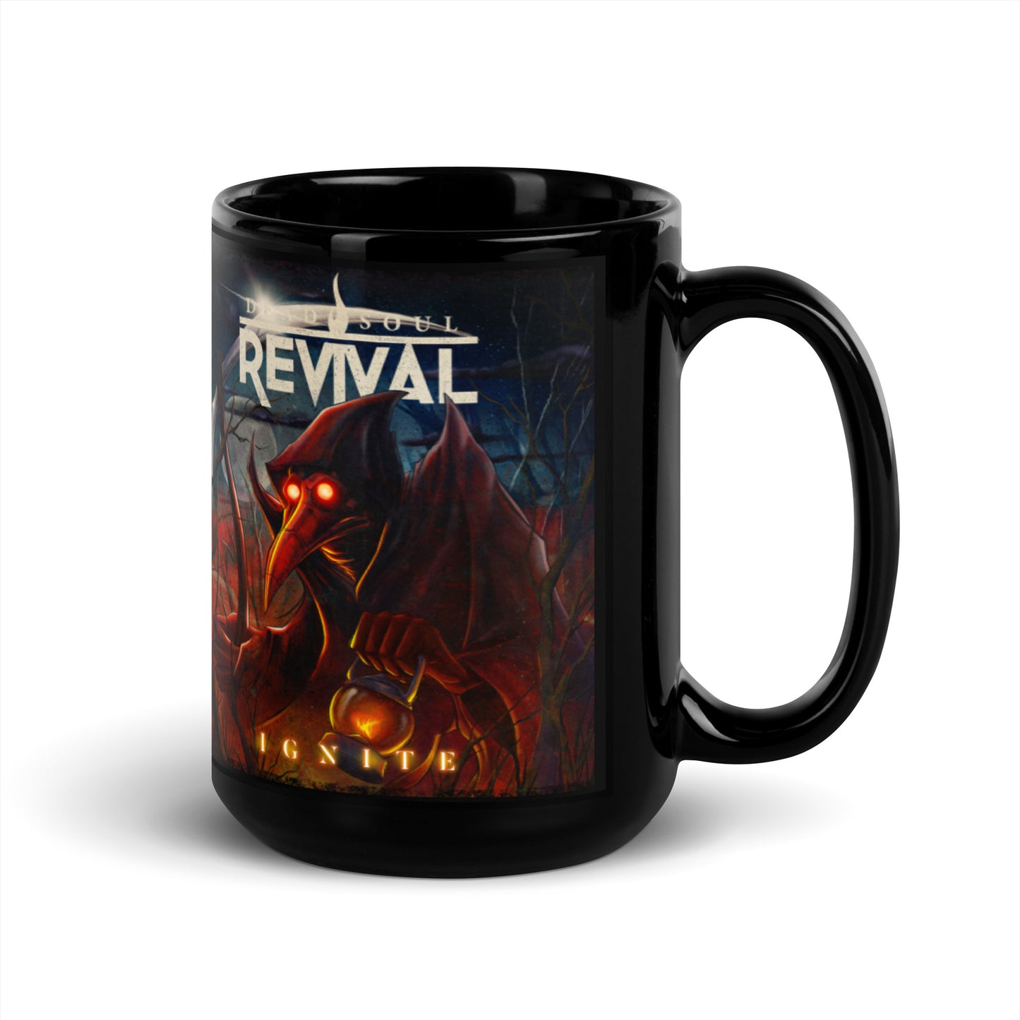 Ignite Black Glossy Mug