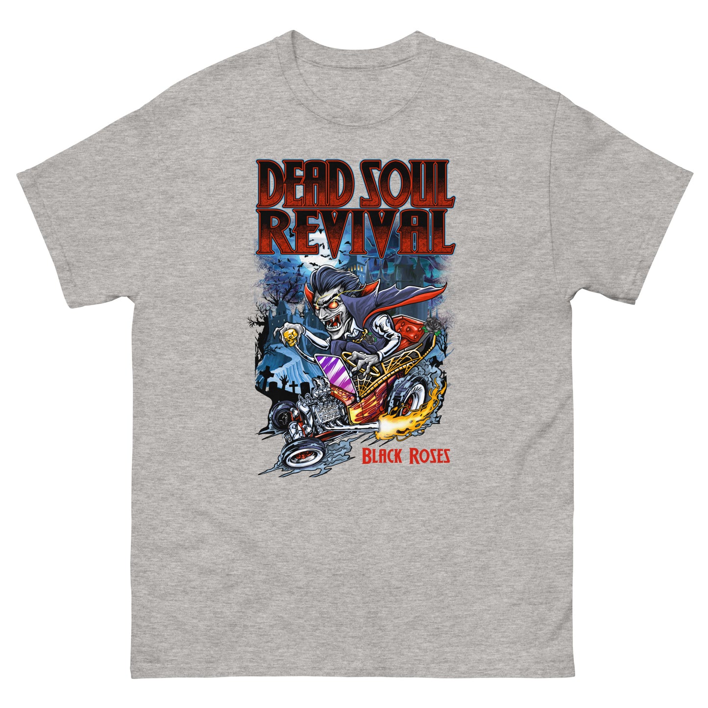 "Dracula's Revenge" T-Shirt - Black Roses series #2