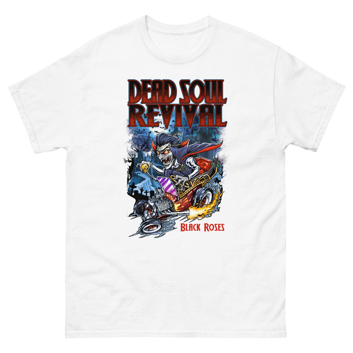 "Dracula's Revenge" T-Shirt - Black Roses series #2