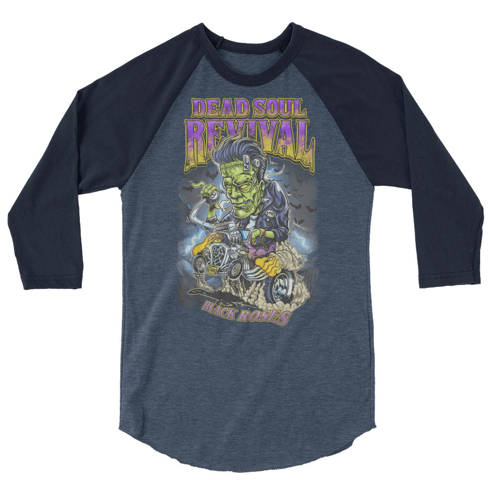 Moto Frank 3/4 sleeve raglan shirt