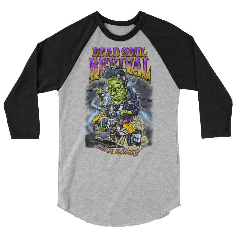 Moto Frank 3/4 sleeve raglan shirt