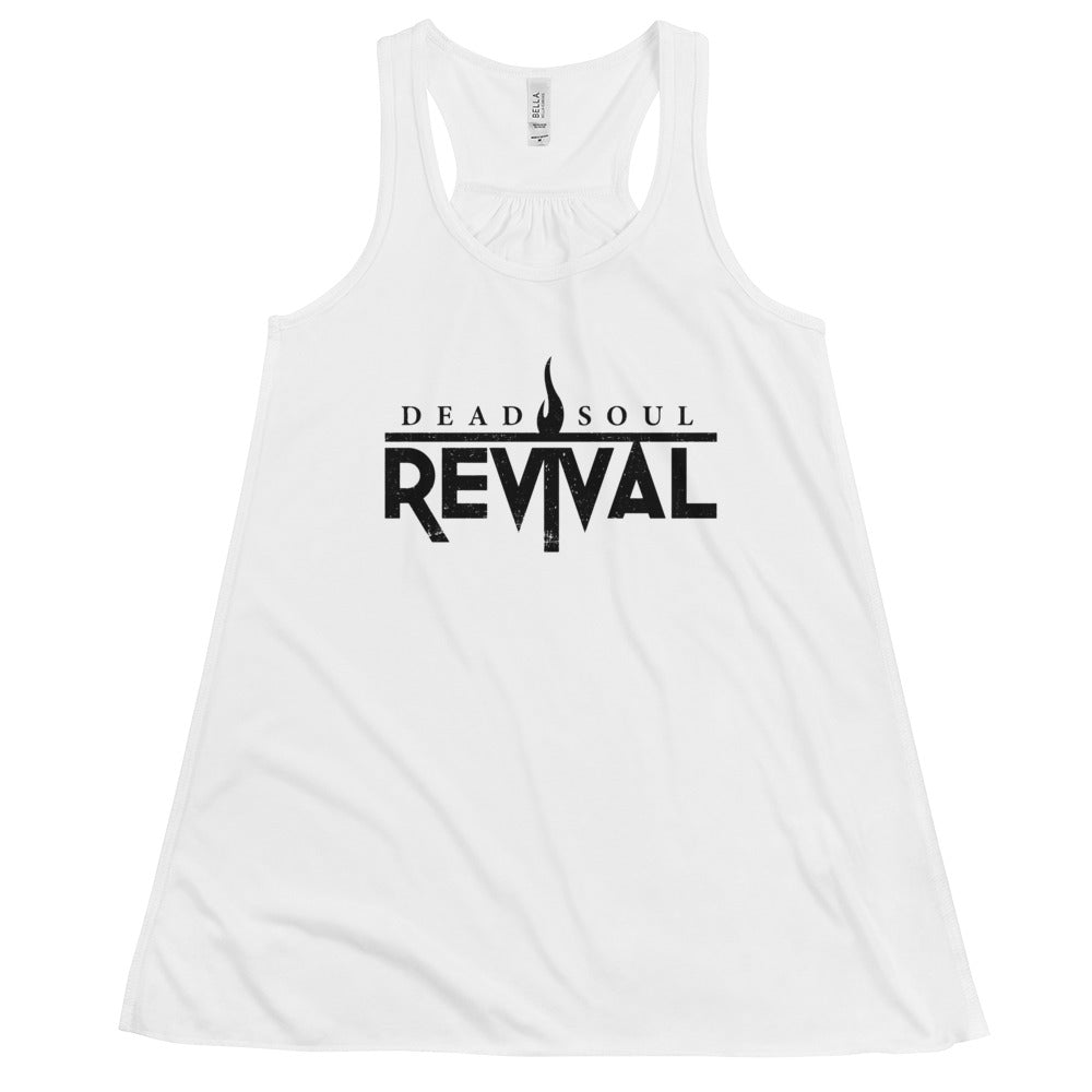Women's Flowy Racerback Logo Tank