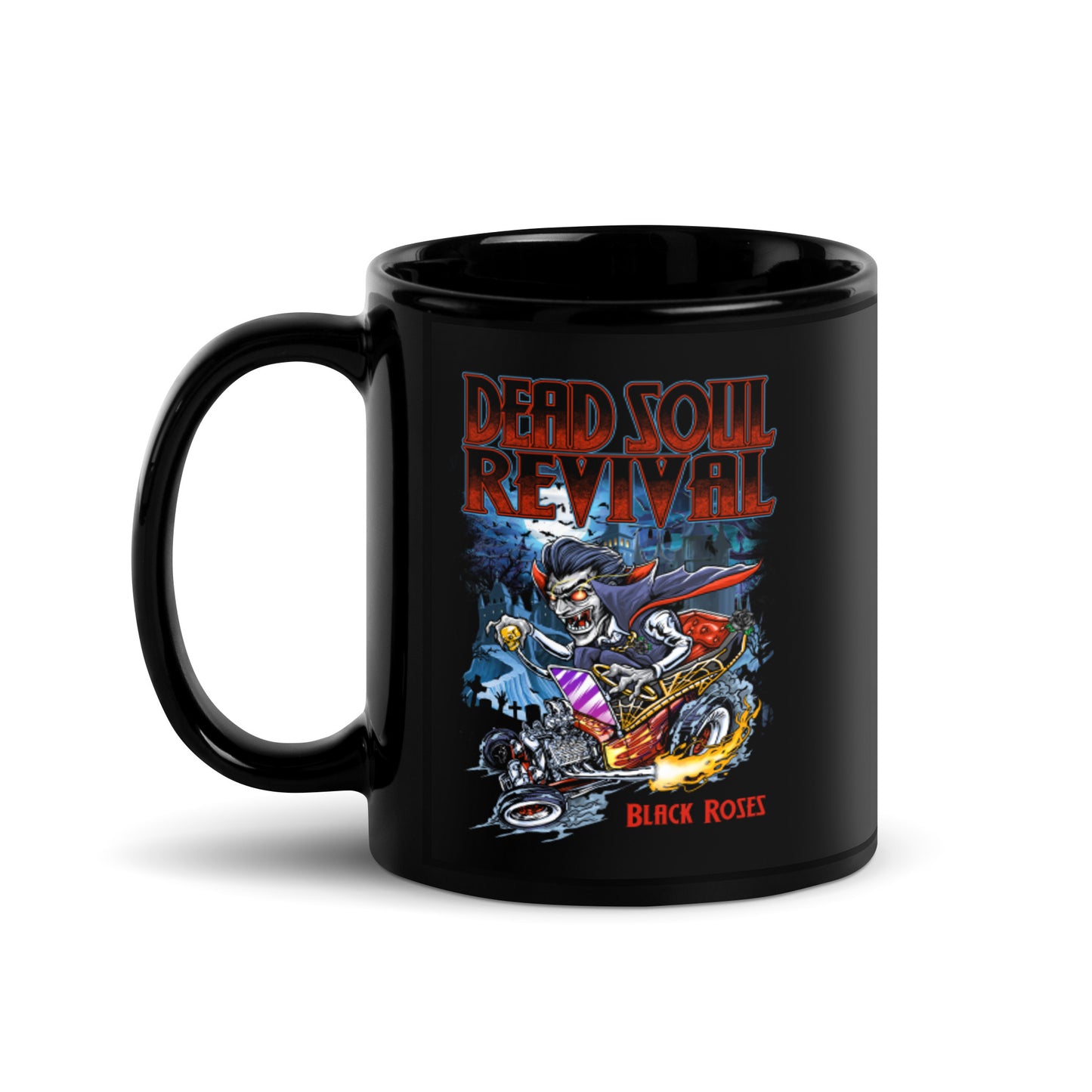 Black Glossy Mug - "Dracula's Revenge"