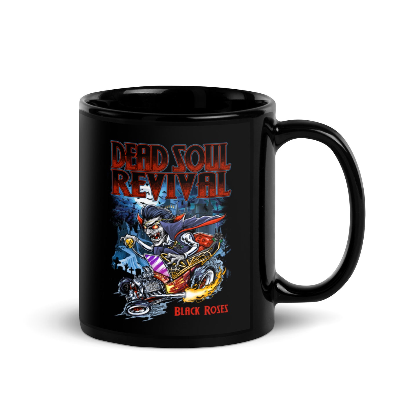 Black Glossy Mug - "Dracula's Revenge"