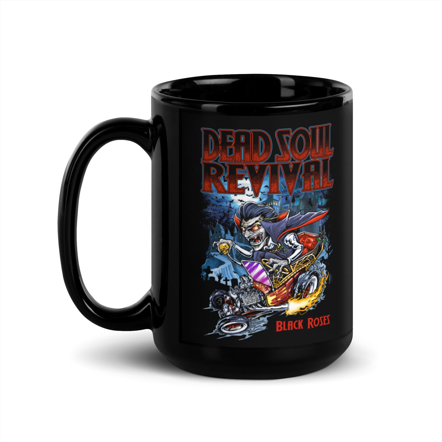 Black Glossy Mug - "Dracula's Revenge"