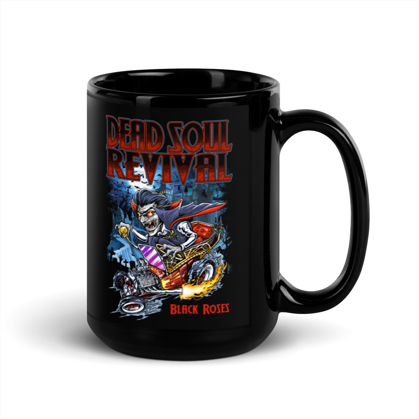 Black Glossy Mug - "Dracula's Revenge"