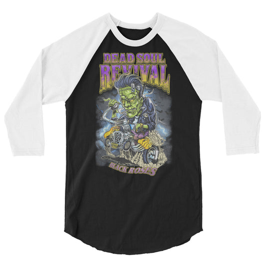 Moto Frank 3/4 sleeve raglan shirt