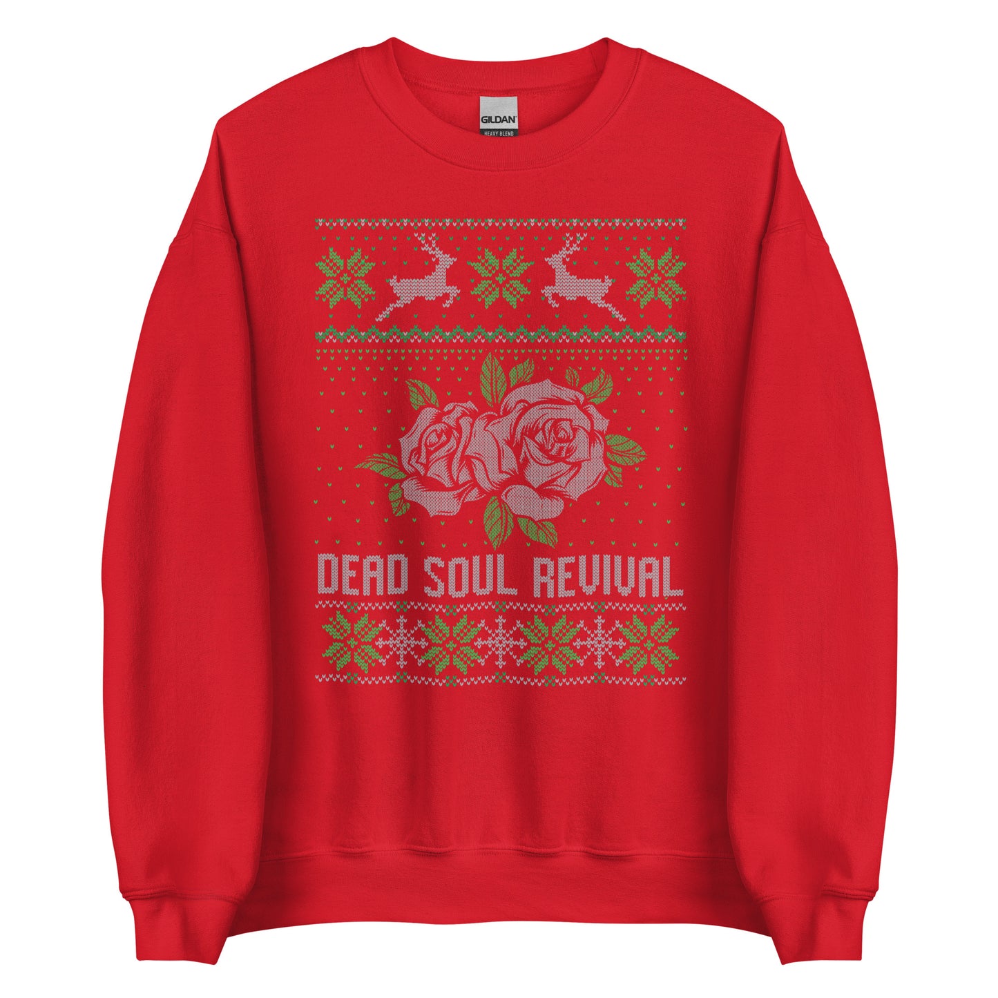 Dead Soul Revival Classic Ugly Christmas Sweater (Black Roses)